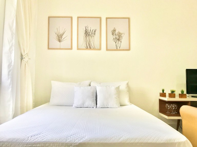 Vista Mar | Pé Areia | Cama Queen | Enxoval SIV