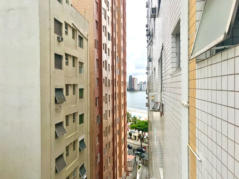 Centro de SV Frente praia com Garagem e Wi-Fi SCL