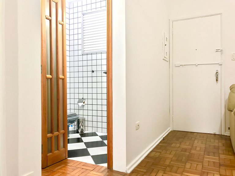 Centro de SV Frente praia com Garagem e Wi-Fi