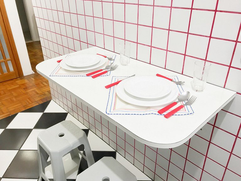 Centro de SV Frente praia com Garagem e Wi-Fi