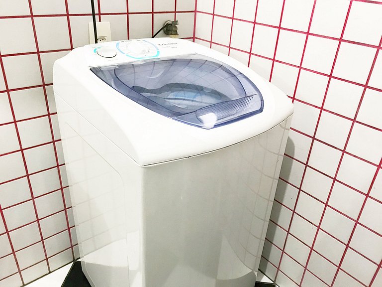 Centro de SV Frente praia com Garagem e Wi-Fi