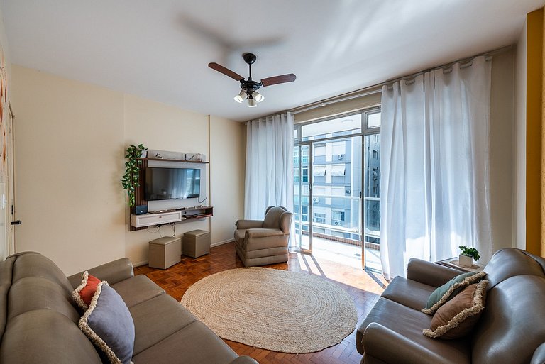 Vista Mar Gonzaga com Wi-Fi e Enxoval