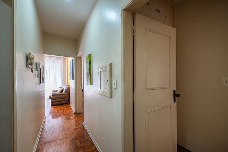 Vista Mar Gonzaga com Wi-Fi e Enxoval