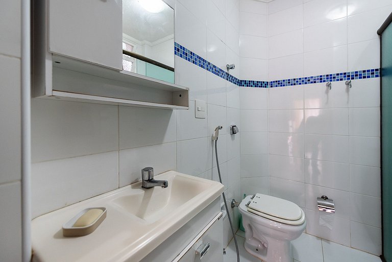 Vista Mar Gonzaga com Wi-Fi e Enxoval