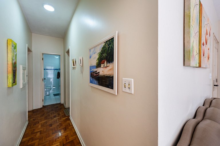 Vista Mar Gonzaga com Wi-Fi e Enxoval