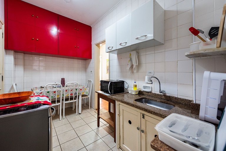 Vista Mar Gonzaga com Wi-Fi e Enxoval