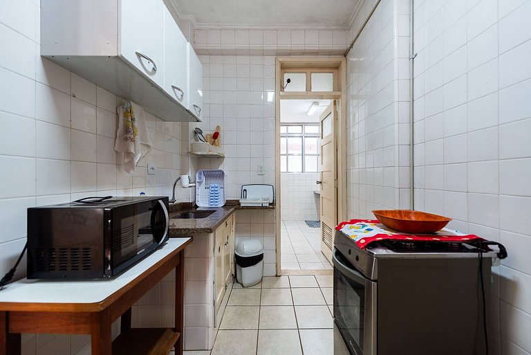 Vista Mar Gonzaga com Wi-Fi e Enxoval