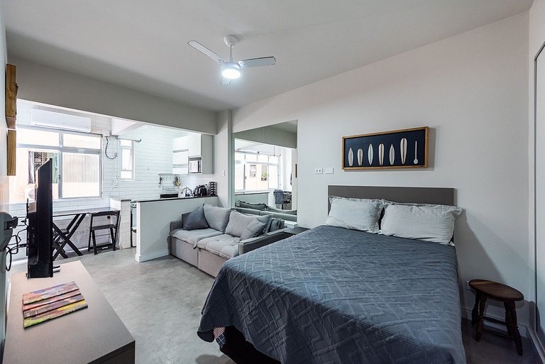 Frente Praia Embaré/Ar/Wi-Five