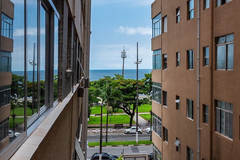 Frente Praia Embaré/Ar/Wi-Five