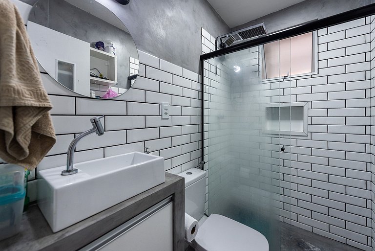 Frente Praia Embaré/Ar/Wi-Five