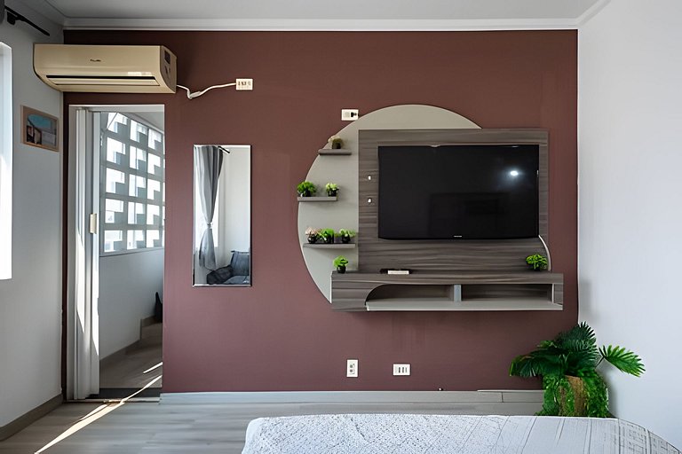 Praia do Embaré Wi-Fi | Ar condicionado