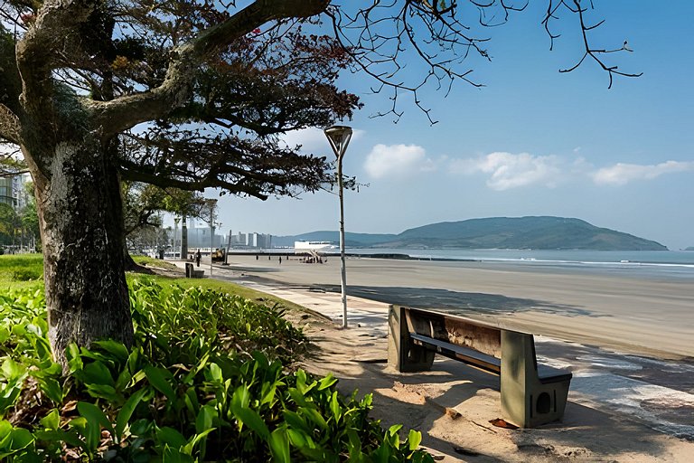 Praia do Embaré Wi-Fi | Ar condicionado