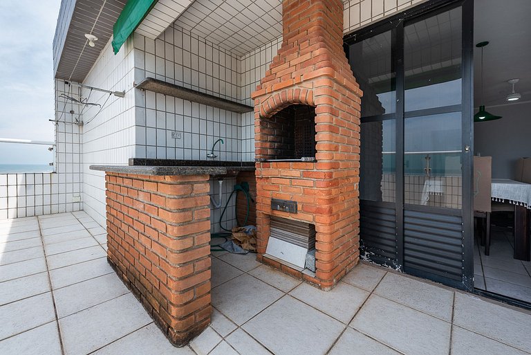 Cobertura Churras Ar e Garagem na Praia Nova Mirim