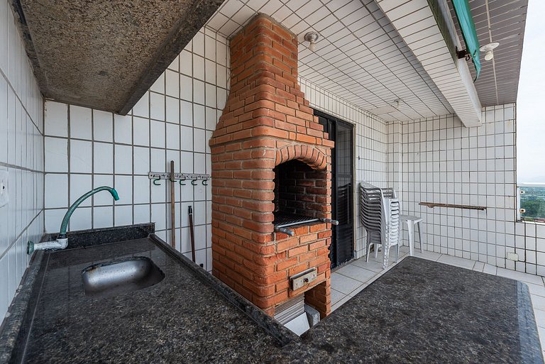 Cobertura Churras Ar e Garagem na Praia Nova Mirim