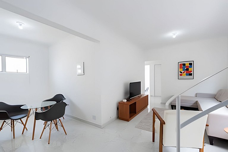 Cobertura Duplex 4 quart 2 vagas Churras Wi-Fi GEF