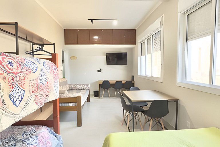 Vista Mar Garagem e Wi-Fi no Embaré SEVA