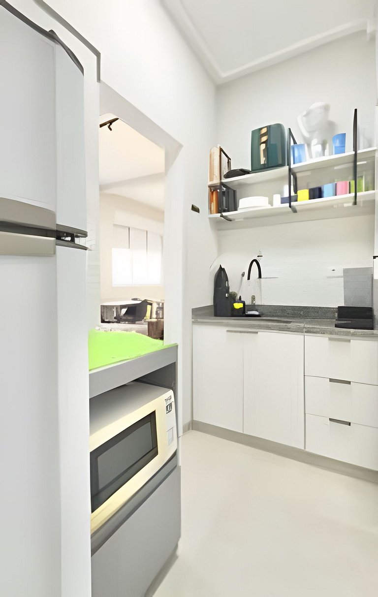 Vista Mar Garagem e Wi-Fi no Embaré SEVA