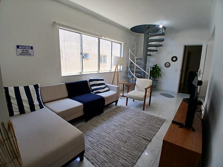 Cobertura Duplex 4 quart 2 vagas Churras Wi-Fi GEF