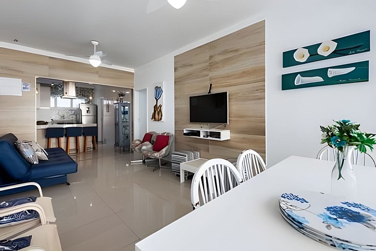 Pé na Areia de Guarujá - Wi-Fi - Garagem GAC