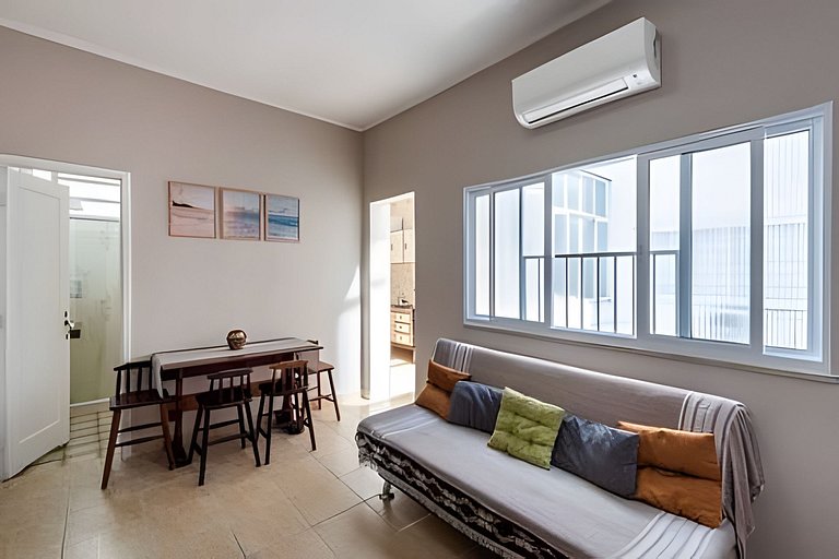 Aconchego e vista mar! Garagem, ar e wi-fi SEME