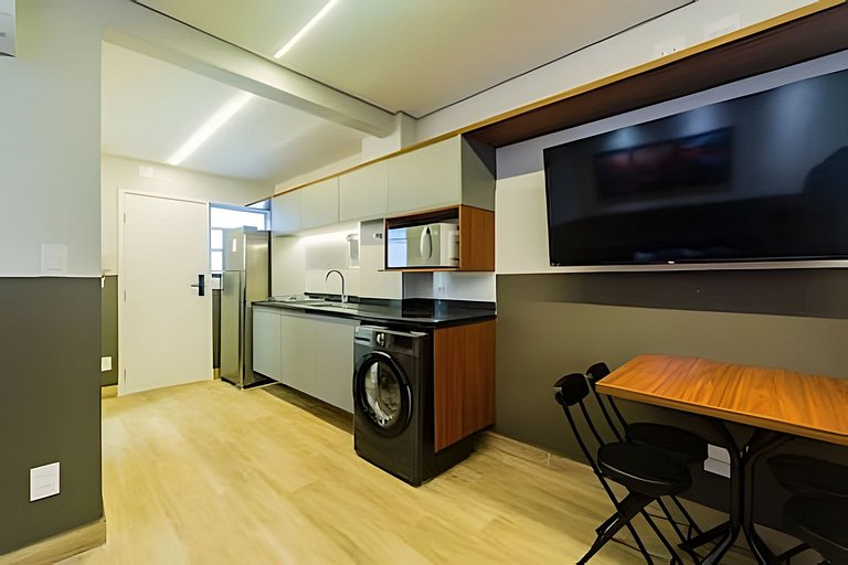Praia Gonzaga Garagem Wi-Fi Ar condicionado SGAN
