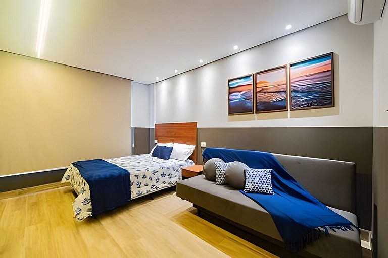 Praia Gonzaga Garagem Wi-Fi Ar condicionado SGAN