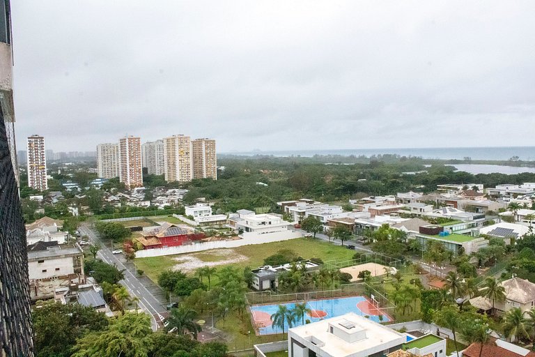 Vista Mar com Lazer na Barra RJBP