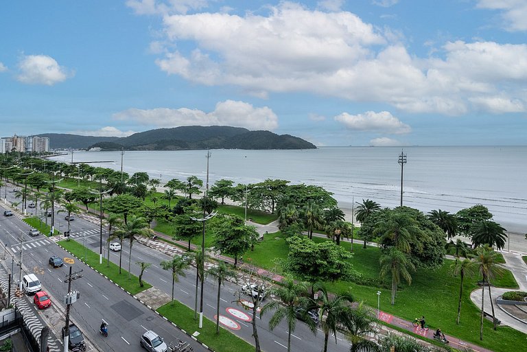 Pé na areia Vista mar Ar Cond Aparecida SAAN