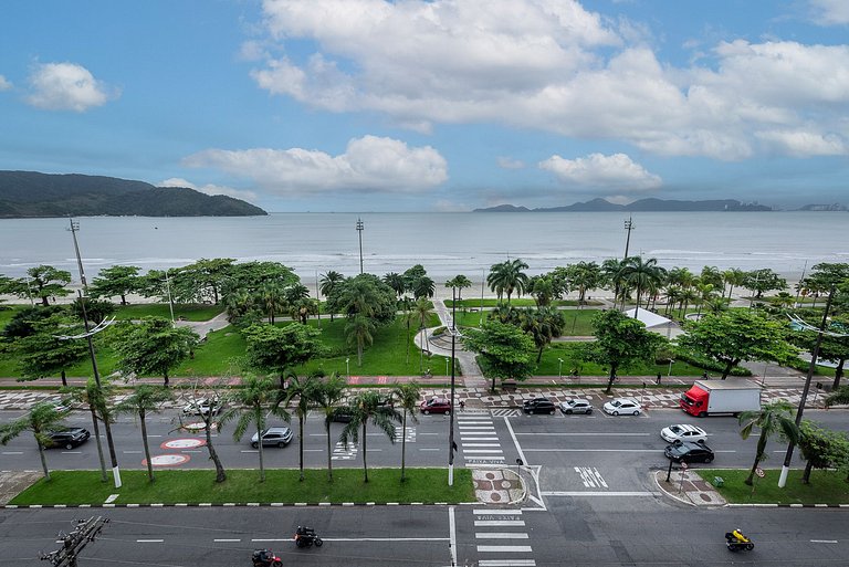 Pé na areia Vista mar Ar Cond Aparecida SAAN