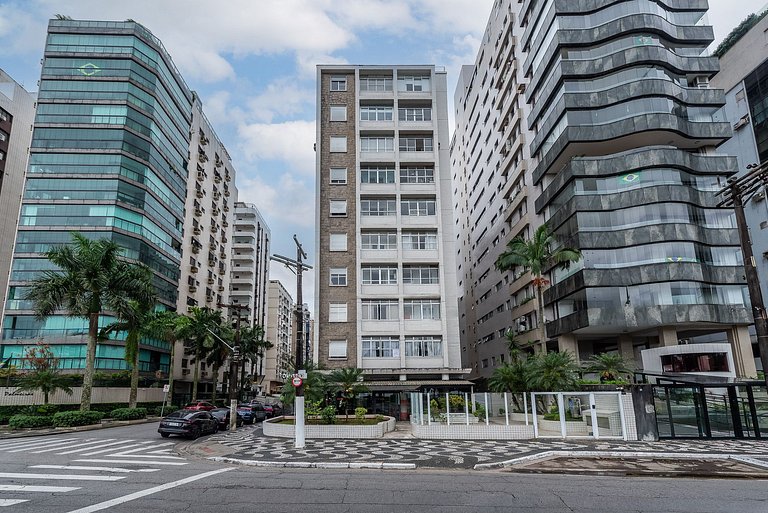 Pé na areia Vista mar Ar Cond Aparecida SAAN